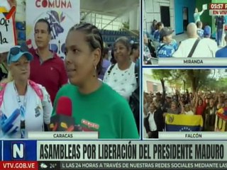 Movimientos sociales de Caracas exigen la liberación del Presidente Maduro y Cilia Flores