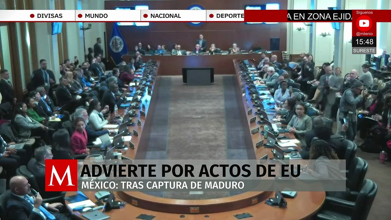 México fija postura en la OEA ante captura de Maduro y crisis en Venezuela