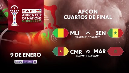 Comienzan los Cuartos de Final de la #AFCON2025.  Este viernes. Solo en #beINSPORTS
