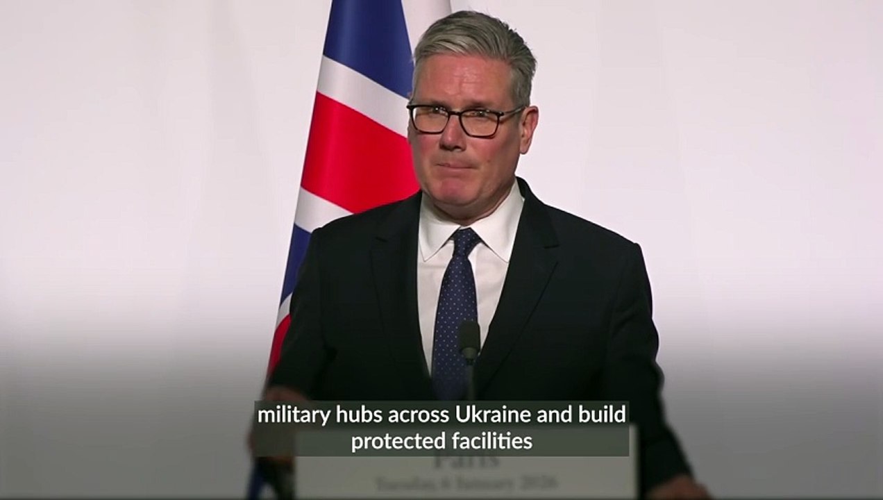 Sir Keir Starmer says “military hubs” will be set up across Ukraine once a peace deal has been reached