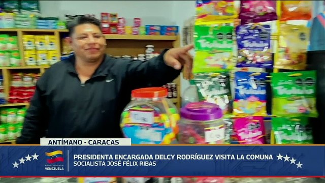 Presidenta Encargada Delcy Rodríguez visita la Comuna Socialista ¨José Félix Ribas¨ en Antímano