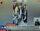Pueblo pakistaní protesta en rechazo al secuestro del Presidente Nicolás Maduro y Cilia Flores