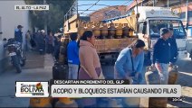 Bloqueos y desvío generan filas por GLP; Gobierno garantiza su distribución a Bs 22,50
