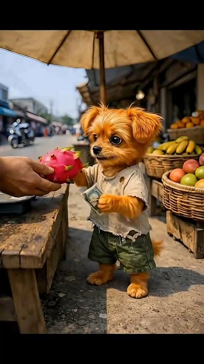 “He Worked So Hard Just to Eat This 🥺🐶” #shorts #NirobAIAnimation #aianimation #ai #puppy