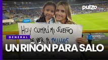 Niña hincha de Millonarios conmovió con pedido que hizo en El Campín; Falcao la hará feliz | Pulzo