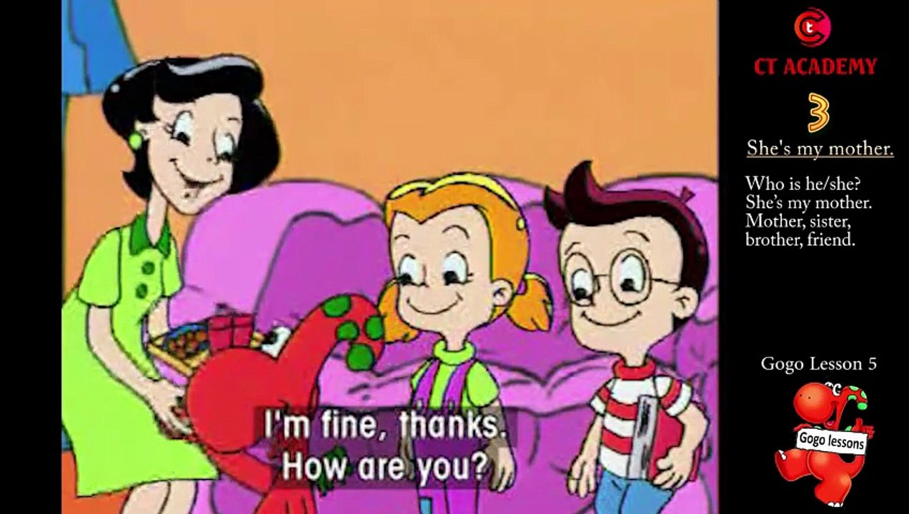 Gogo's Adventures with English - Unit 3: She's my mother