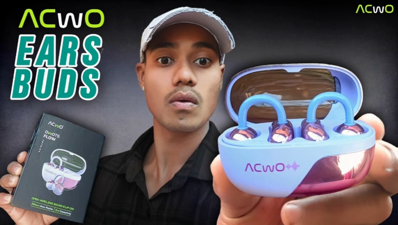 ACwO DwOTS Flow Open-Ear Earbuds Unboxing & Review 🔥 | X-Fidelity Sound + AI-ENC Mic