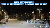 Trets et Pourrières sous la neige dans lanuit du 7 janvier 2026