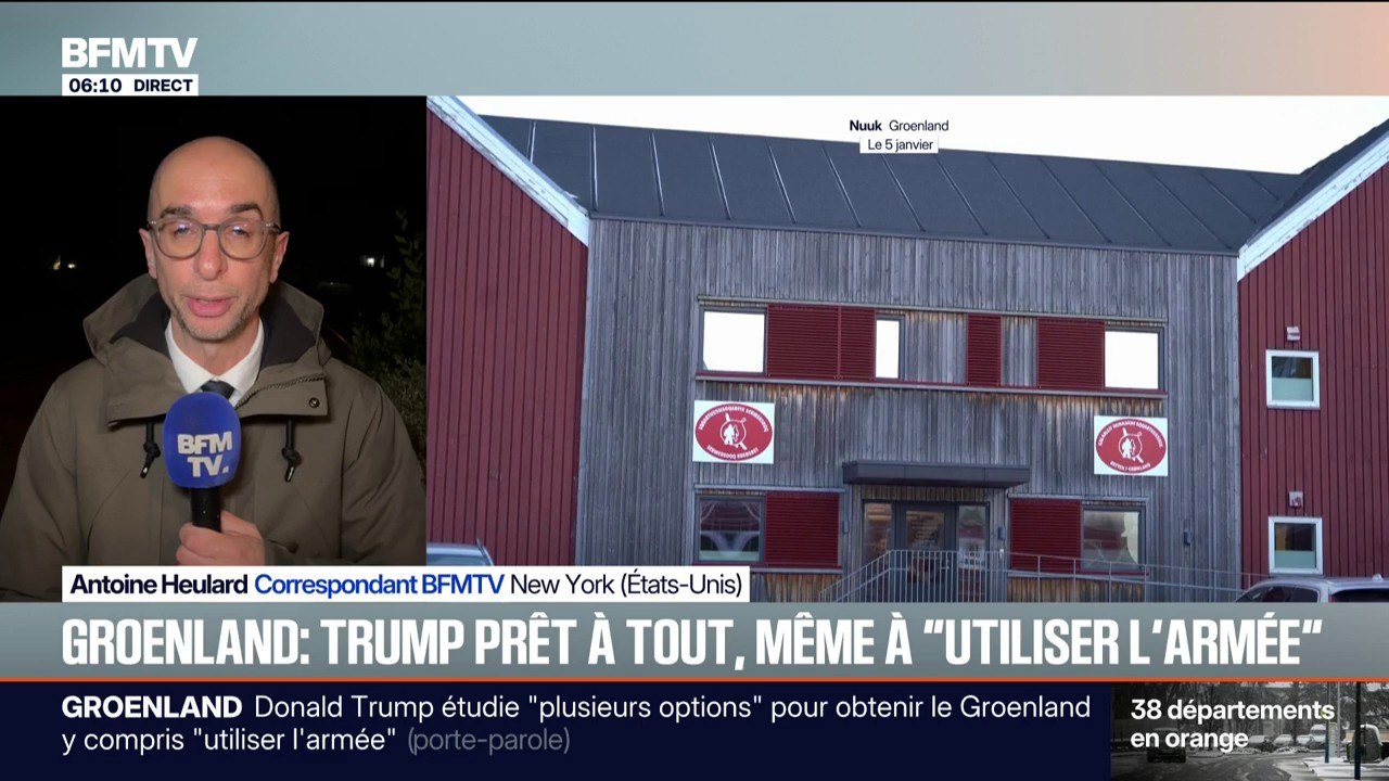 Groenland: la porte-parole de la Maison Blanche a indiqué que l'utilisation de l'armée est possible