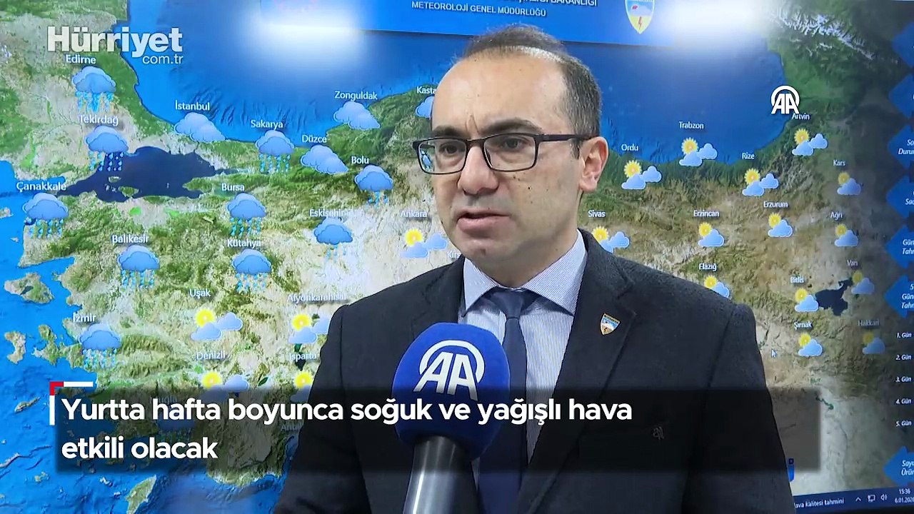 Yurtta hafta boyunca soğuk ve yağışlı hava etkili olacak