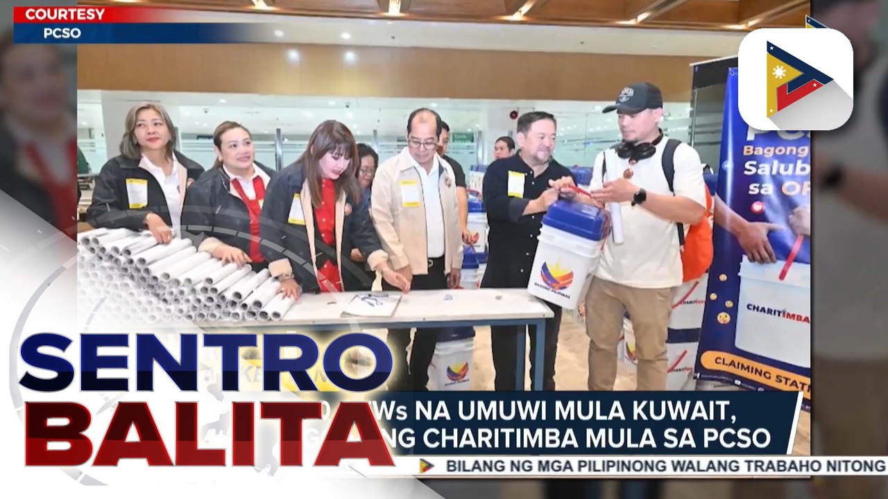 Higit 300 OFWs na umuwi mula Kuwait, nakatanggap ng ‘ChariTimba’ mula sa PCSO