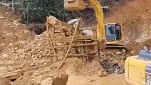 Gold Mining Process_ Excavators at Work in a Remote Kalimantan Jungle Mine  #excavator