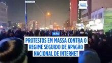 Protestos maciços no Irão após apelo do príncipe exilado. Internet cortada em todo o país