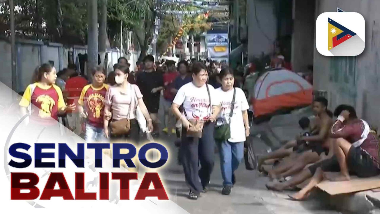 Mga deboto sa Duque de Alba St. at Castillejos St., kanya-kanya ng pwesto para sa pagdaan ng andas ng Poong Hesus Nazareno; medics at quick response teams, nakaantabay | ulat ni Bien Manalo