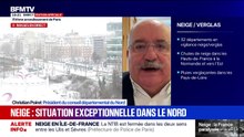Neige-verglas: "Il y a certaines attitudes qui ne sont pas raisonnables", lance Christian Poiret, président du conseil départemental du Nord