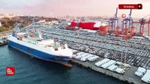 İstanbul'da ithal otomobiller Haydarpaşa Limanı’nı doldurdu