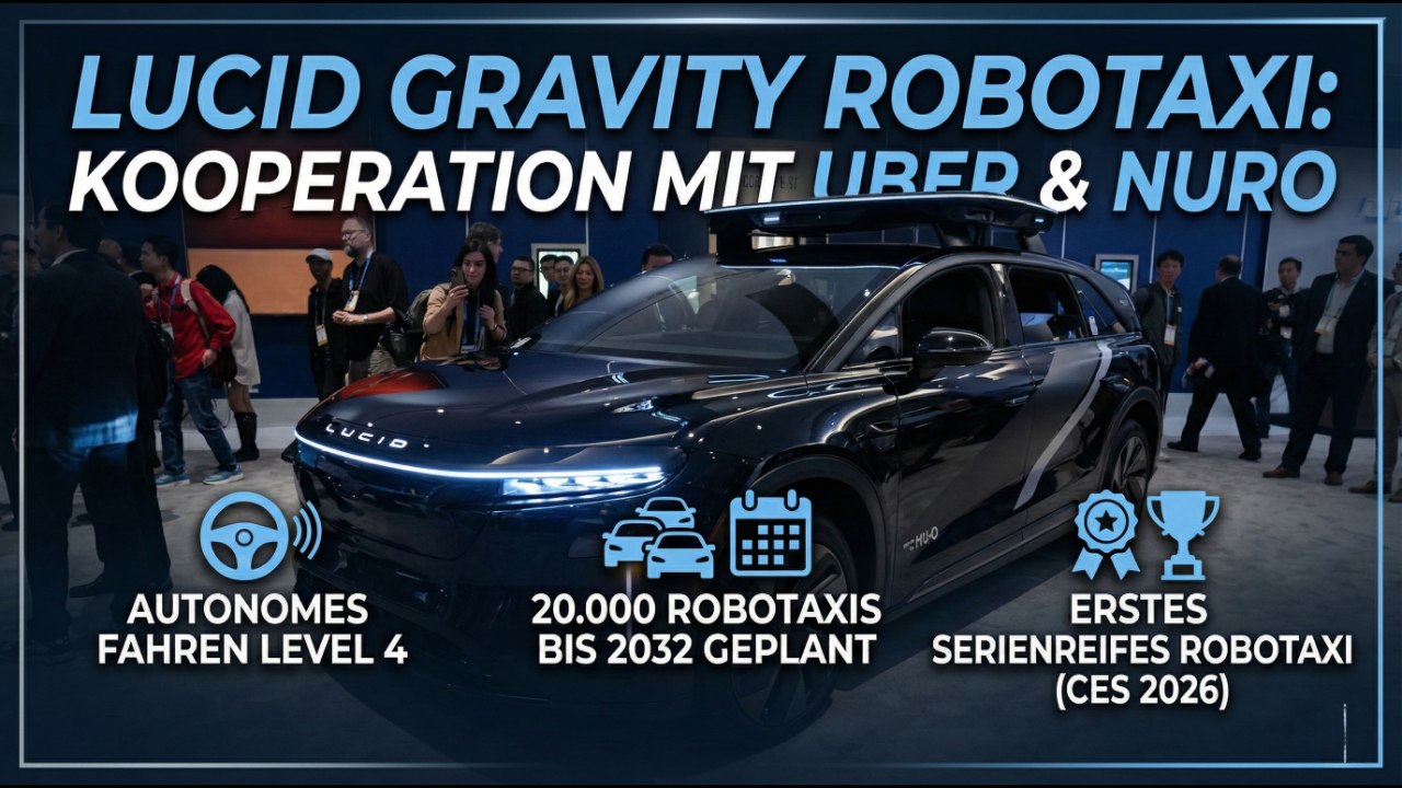 Lucid Gravity x Uber: 20.000 Robotaxis bis 2032 geplant