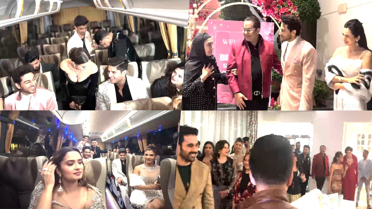 Gaurav Khanna, Rizwan Sajan, Farrhana Bhatt, Abhishek Bajaj, Pranit More, Nehal Chudasama & More - Bigg Boss 19 X Danube Dubai Party