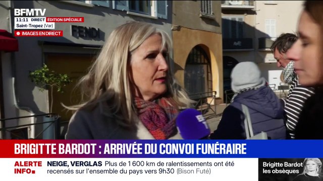 Obsèques de Saint-Tropez: Elle laissera son nom dans l'Histoire , affirme une habitante venue rendre hommage à l'icône décédée