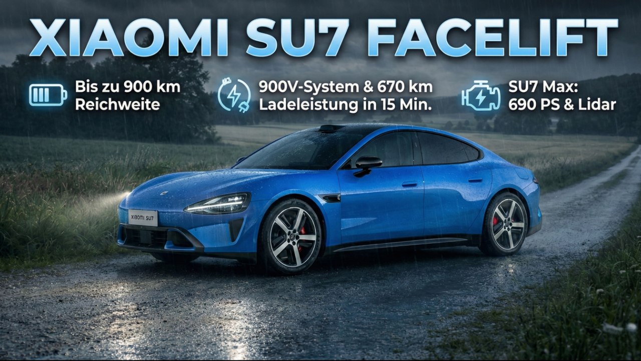 Überarbeitet & effizient: Das ist neu am Xiaomi SU7 Elektroauto