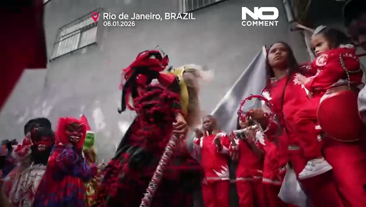 Brasil celebra el Día de Reyes con un desfile en las favelas de Río de Janeiro