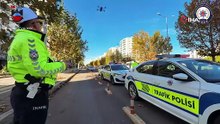 Diyarbakır’da şerit İhlali yapan sürücüler dronla tespit edildi