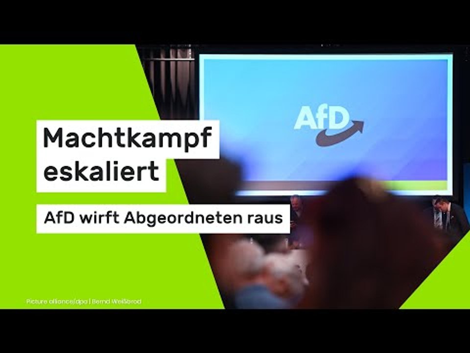 Machtkampf eskaliert – AfD wirft Abgeordneten raus