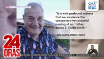 Ama nina Jasmine Curtis-Smith at Anne Curtis, pumanaw sa edad na 82 | 24 Oras