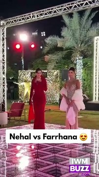 Nehal Chudasama and Farrhana Bhatt spotted at the Bigg Boss 19 success party in Dubai