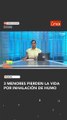 3 menores mueren por inhalación de humo
