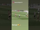 Recibiendo pase de Zidane, James Rodríguez hizo golazo en entrenamiento del Madrid
