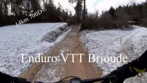 VTT enduro rando à Brioude, ça glace !