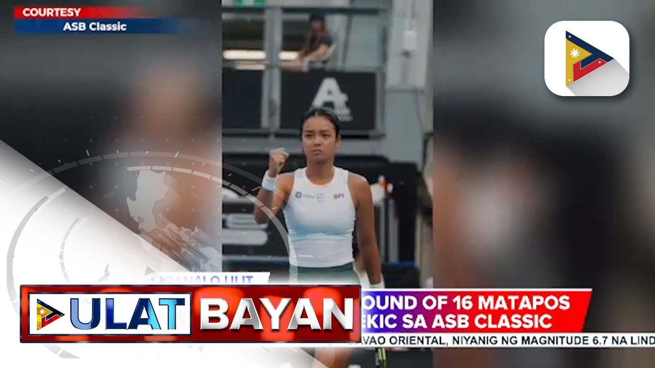 Alex Eala, pasok sa round of 16 matapos talunin si Donna Vekic sa ASB Classic