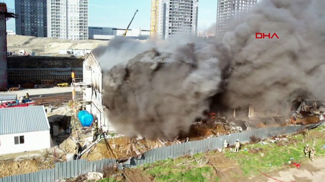 Esenyurt’ta işçilerin kaldığı konteynerde yangın! Ekipler müdahale ediyor