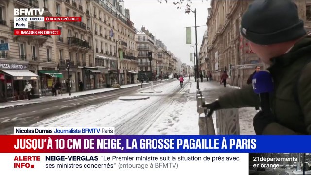 Jusqu'à 10cm de neige: la pagaille dans les rues de la capitale