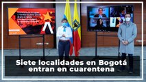 Siete localidades en Bogotá entran en cuarentena desde este domingo