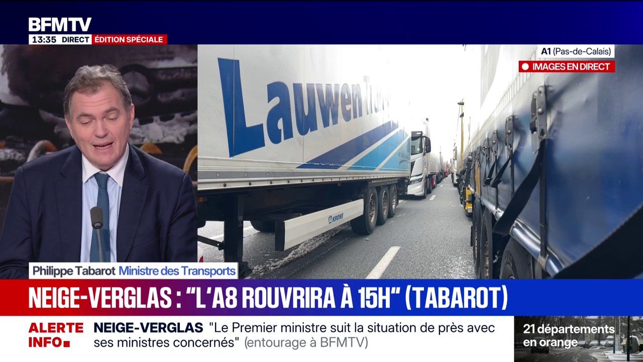 Neige-verglas: "Je n'ai jamais critiqué Météo-France", assure le ministre des Transports