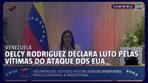 Delcy Rodríguez decreta luto e diz governar Venezuela sem influência externa