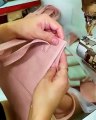 Mastering the art of hemming a bag👜