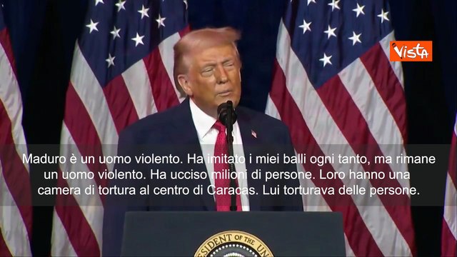 Trump: Maduro imitava il mio ballo, ma è un uomo violento. Ha ucciso milioni di persone
