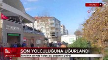 Kocaeli'de forkliftin altında kalan işçi son yolculuğuna uğurlandı