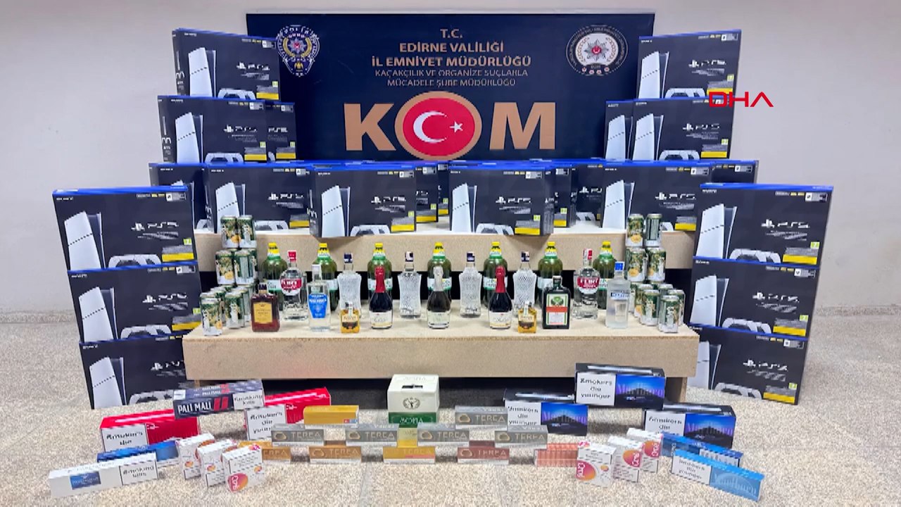 Edirne'de 2 milyon lira değerinde kaçak ürün ele geçirildi