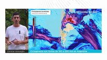 Ciclogénesis con lluvias de 100 a 200 mm en Argentina