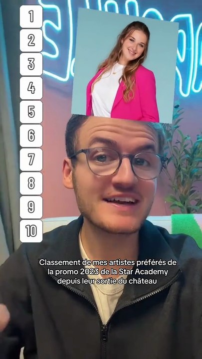 Classement de mes artistes préférés de la promo 2023 de la Star Ac 🤩🤩