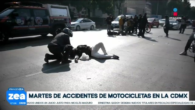 Se registran accidentes de motociclistas en CDMX: