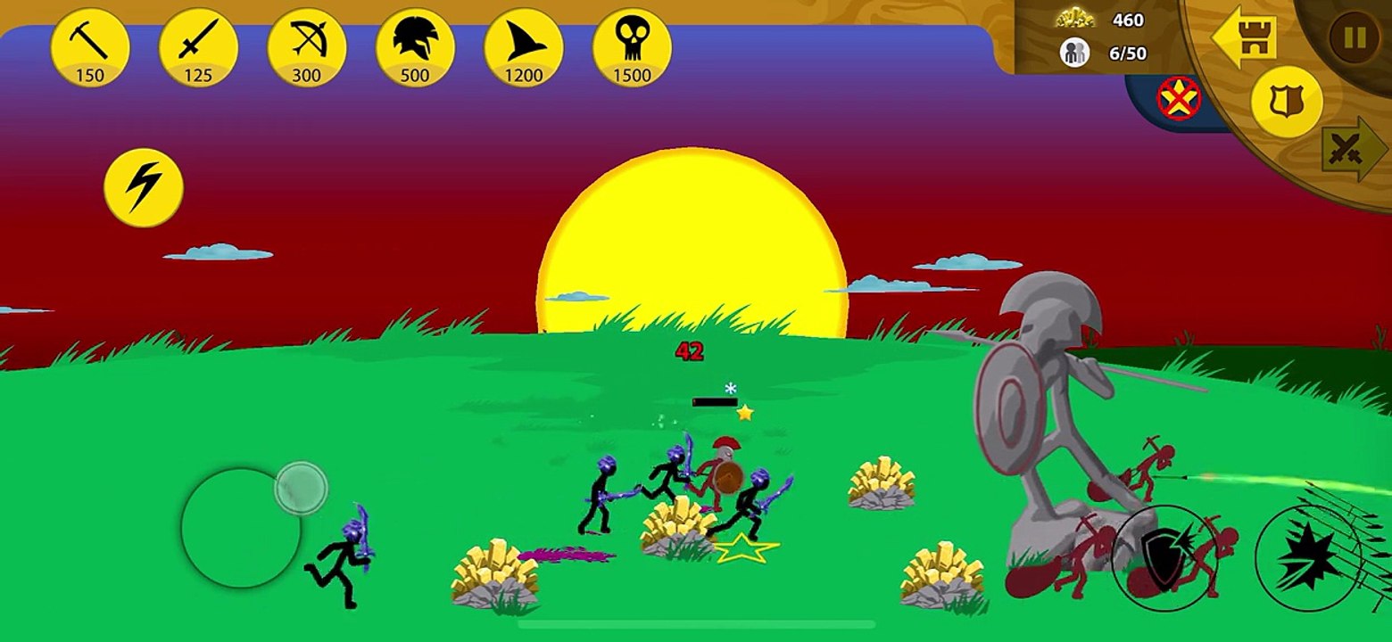 Stick War Legacy Gameplay (Advanced Normal/Hard/Insane Classic Campaign Part 4) Spearton #stickwarlegacy#stickwar#videogames