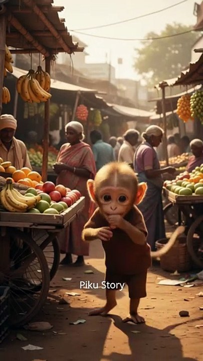 From Hunger to Honor Piku’s Unbelievable Journey 😭❤️  Emotional Monkey Story  Inspirational Short Film