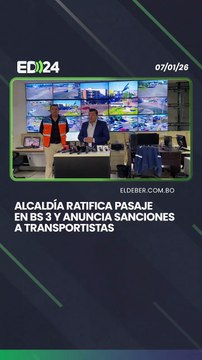 Alcaldía ratifica pasaje en Bs 3 y anuncia sanciones a transportistas