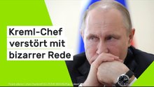 Wladimir Putin: "Gehirnwäsche vom Feinsten!" Kreml-Chef verstört mit bizarrer Rede