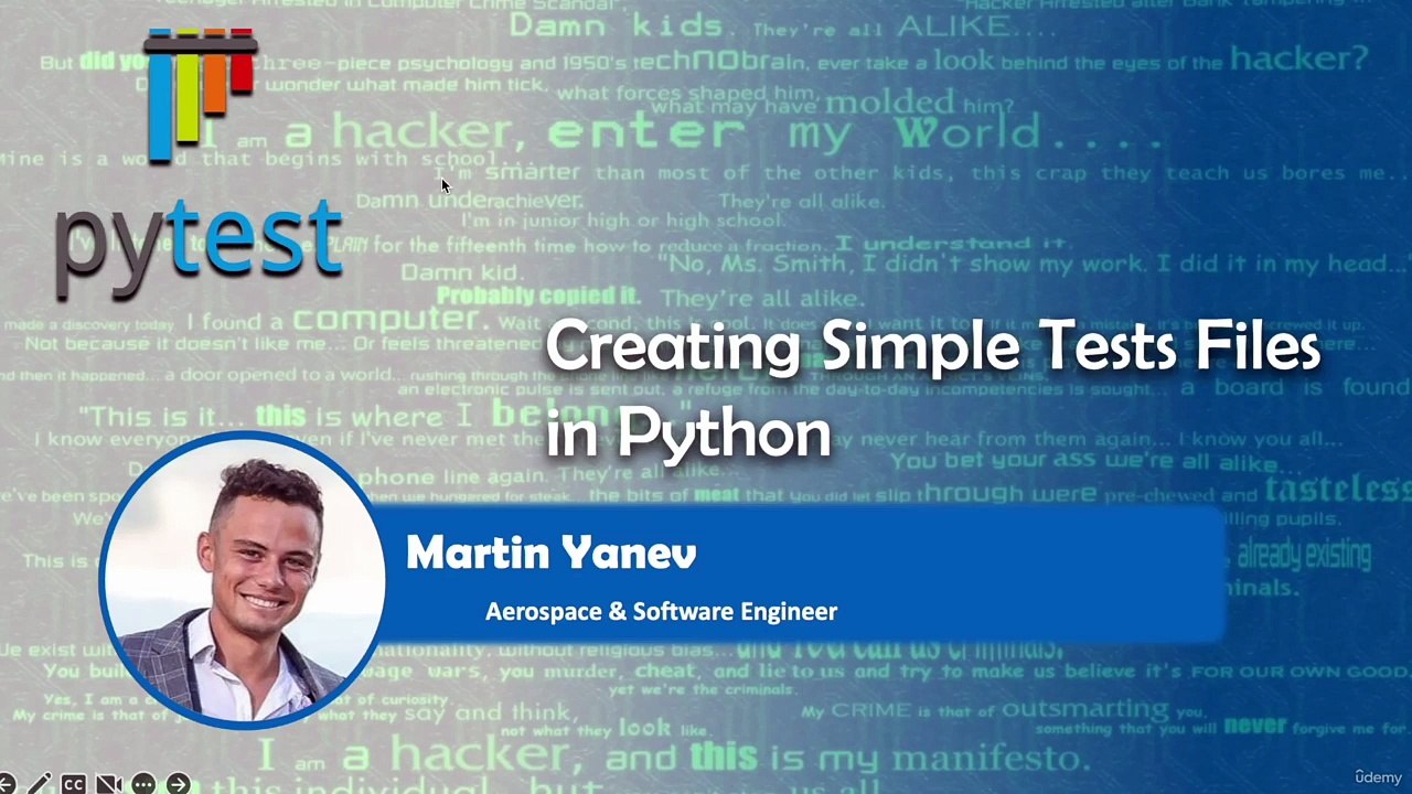 Lesson 16 |Creating Simple Test Files in Python | Playwright Python Course